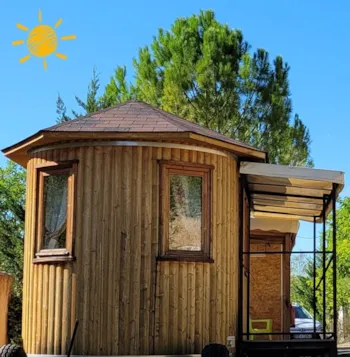 Mietunterkunft - Kleiner Wohnwagen – 1 Schlafzimmer - Camping Rose de Provence