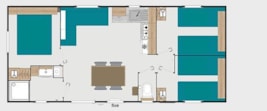 Mobile-home 3 bedrooms
