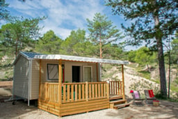 Huuraccommodatie(s) - Stacaravan Ibiza Solo - Camping Le Moulin