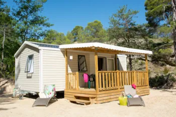 Mietunterkunft - Mobilheim Ibiza Duo - Camping Le Moulin