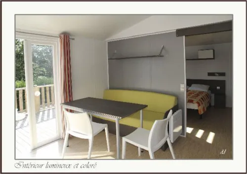 Location - Mobil-Home 34M² / 2 Chambres - Terrasse (Adapté Personne À Mobilité Réduite) Vue Loire - image n°2 - Flower Camping de Mars