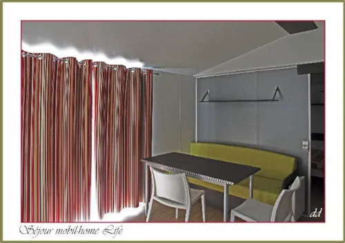 Location - Mobil-Home 34M² / 2 Chambres - Terrasse (Adapté Personne À Mobilité Réduite) Vue Loire - image n°3 - Flower Camping de Mars