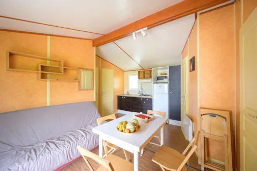 Location - Chalet Premium 29M² / 3 Chambres - Terrasse Couverte + Tv + Lv + Clim - image n°3 - Flower Camping de Mars