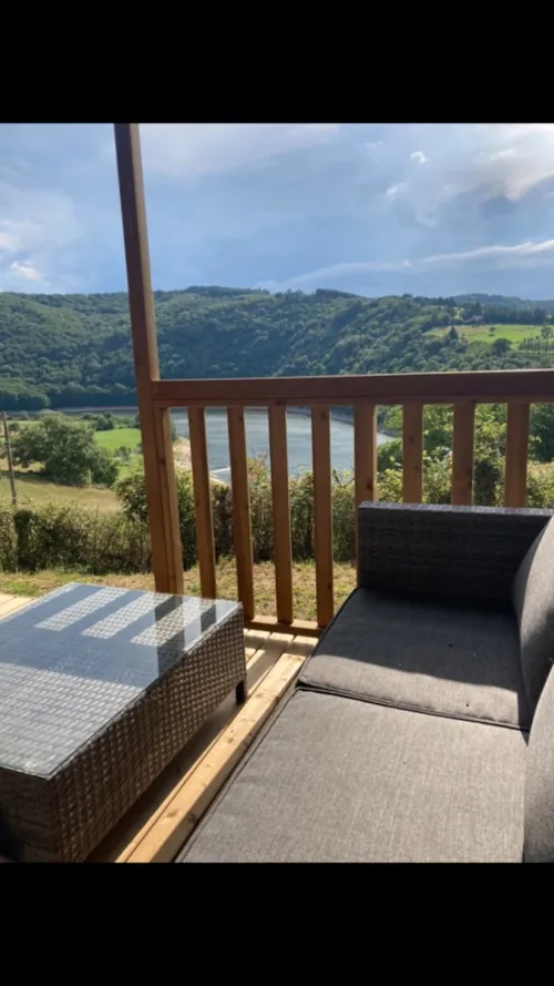 Location - Woodlodge Vue Loire Confort 26M² - 2 Chambres + Terrasse - image n°5 - Flower Camping de Mars