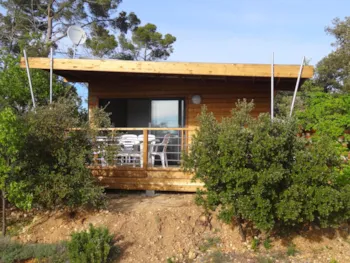 Mietunterkunft - Chalet 32 M² Premium View On The Lake - 2 Zimmer - Camping naturiste Verdon Provence