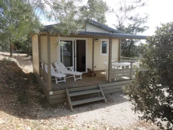 Mietunterkunft - Chalet 20  M² -1 Zimmer - Camping naturiste Verdon Provence