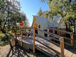 Accommodation - Prm Tent - 24 M² - 1 Room - Camping naturiste Verdon Provence