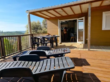 Mietunterkunft - Chalet 27M² - 2 Rooms -  Valley Side - Camping naturiste Verdon Provence