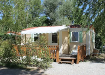 Mietunterkunft - Mobil-Home Standard 29M² (2 Zimmer) + Überdachte Terrasse - Flower Camping La Rivière
