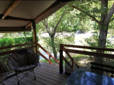 Lodge on piles Confort 46m² (2 bedrooms) sheltered terrace 10m² - without toilet blocks — 3