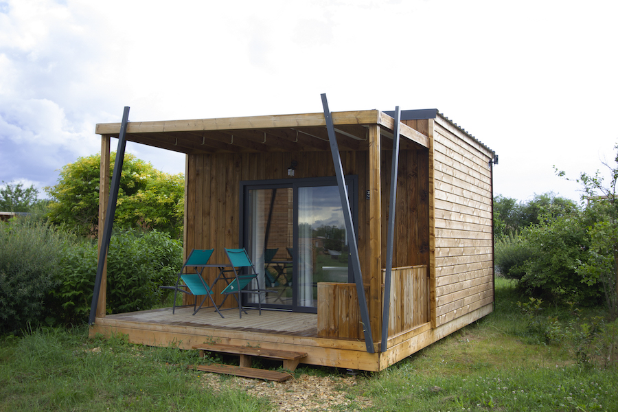 Location - Chalet Cajou Confort 1 Chambre + Terrasse Couverte 9M² - Flower Camping La Riviere