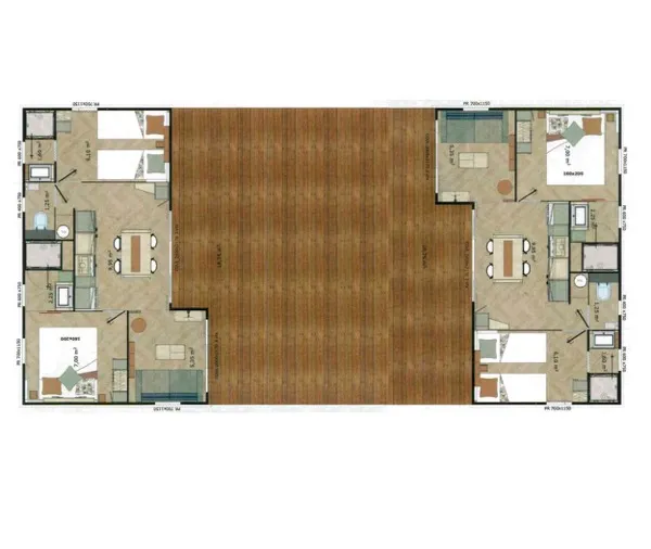 Chalet Tribu Climatisé Premium 70M² - 4 Chambres - 4 Salles De Bain + Terrasse 50M²