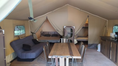 Lodge on piles Confort 46m² (2 bedrooms) sheltered terrace 10m² - without toilet blocks — 4