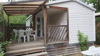 Mietunterkunft - Mobil-Home Lodgia Confort 24M² (2 Zimmer) + Überdachte Terrasse 9M² - Flower Camping La Rivière
