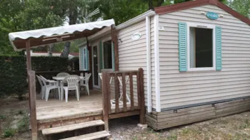 Mietunterkunft - Mobil-Home Confort 29M² (2 Zimmer) + Überdachte Terrasse - Flower Camping La Rivière