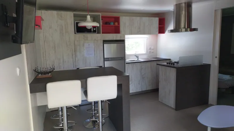 Mobil-Home Premium + 40M² (2Ch - 5Pers) + Tv + Lv + Bbq + Clim + 2 Sdb