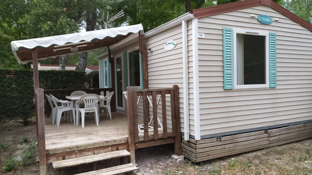 Location - Mobil-Home Confort 29M² (2 Chambres ) + Terrasse Couverte + Clim - Flower Camping La Rivière
