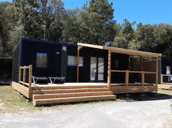 Mietunterkunft - New // Mobil-Home 35M² Premium (3 Schlafzimmern ) + Überdachter Holzterrasse+ Lv + Tv + Clim - Flower Camping La Rivière