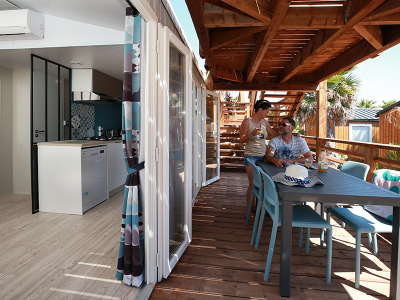 Mobil-home Premium 3 ch. 2 sdb climatisé