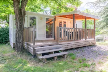 Mietunterkunft - Mobilheim Premium 2 Schlafzimmer - Camping Paradis Le Val de Coise