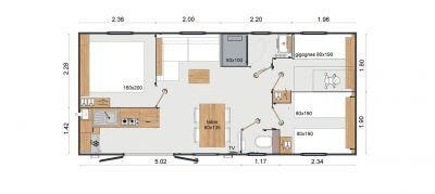 Mobile-home BANALEC - 3 bedrooms — 4