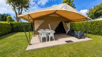 Location - Bungalow Toilé Canada - 2 Chambres - CAMPING de KERALOUET
