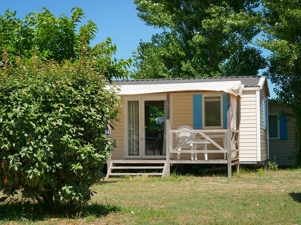 Location - Mobil-Home Confort 27M² (2 Chambres) + Tv + Terrasse Semi-Couverte 18M² - Camping Les Paludiers