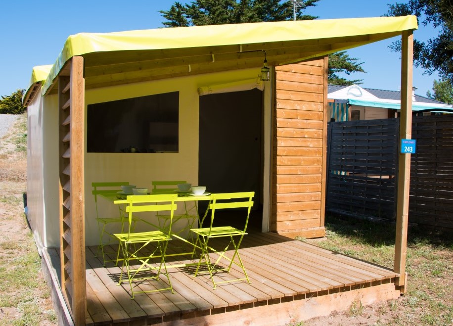 Location - Funflower Standard 23M² (2 Chambres) Dont Terrasse Couverte 7M² - Camping Les Paludiers