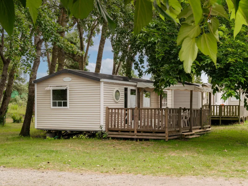 Location - Mobil-Home Standard 31M² (3 Chambres) + Tv + Terrasse Semi-Couverte 18M² - Flower Camping Les Paludiers