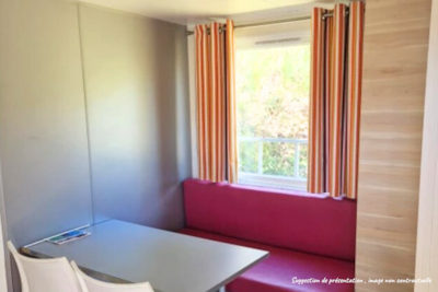 Mobile home Standard 18m² (1 bedroom) + TV + half-covered terrace