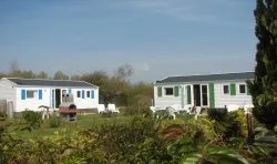 Mietunterkunft - Mobilhome Special Couple - Camping la Ferme de Mayocq