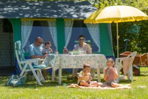 Locatif - Bungalowzelt Fleuve + 1 auto - Camping Aux Rives du Soleil