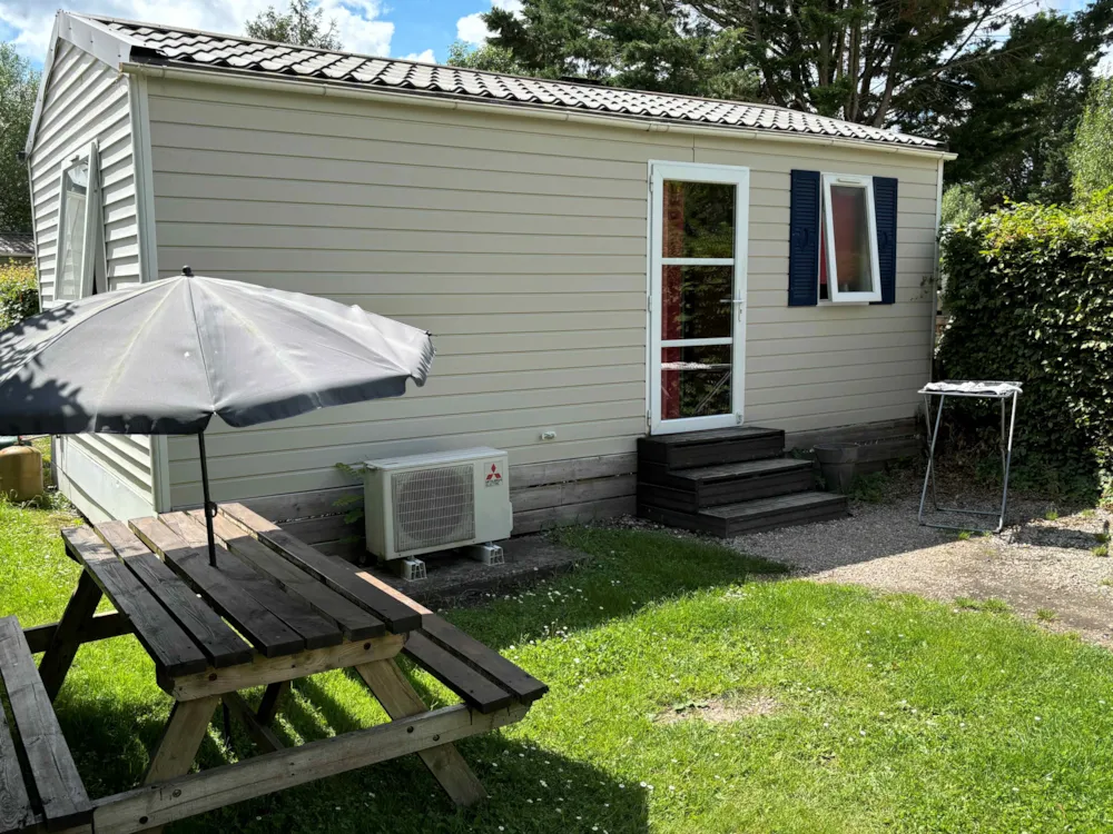 Location - 05-Mobil-Home Standard 26M2 (2Ch - 1/5 Pers.) + Tv + Clim - Flower Camping de la Trye