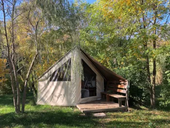 Mietunterkunft - 11 Insolite Nature "Laye" Zelt Ecolodge 17M² - 2 Schlafzimmer - Camping Au Tylo Soleil 