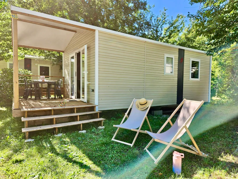 Location - 44 Premium "Banon" Rapidhome 26M² - 2 Chambres 4 Pers. Nouveau - Camping Au Tylo Soleil 