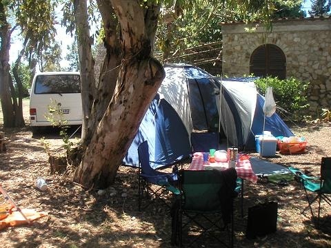 Standplaats voor kleine tent (igloo)