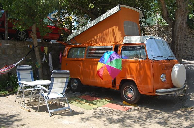 Kampeerplaats camper