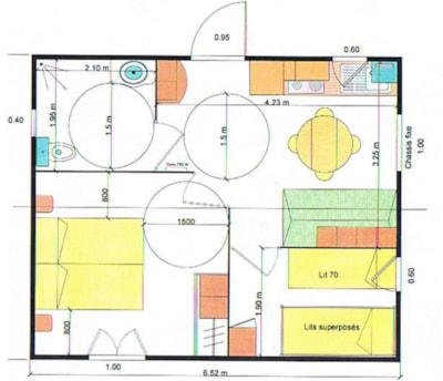 Chalet CRL - 2 bedrooms + terrace - adapted to the people with reduced mobility