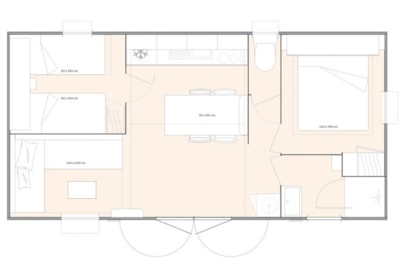 Chalet Fabre - 2 bedrooms + terrace - adapted to the people with reduced mobility