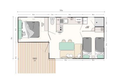 Loggia - 2 bedrooms + terrace