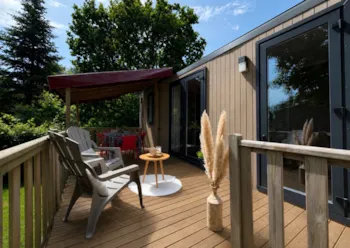 Accommodation - Mobile-Home Hortensia - 2 Bedrooms + Half-Covered Terrace - Camping Manoir de Penn Ar Ster