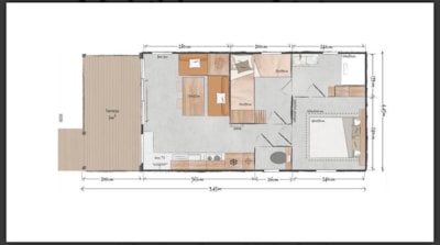 Mobile-home  Living - 2 bedrooms + terrace
