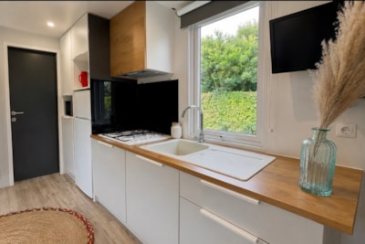 Mobile-home Rhodo Grand Confort - 2 bedrooms + Half-covered terrace