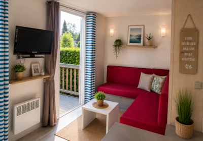 Mobile-home Lilas - 2 bedrooms + Half-covered terrace