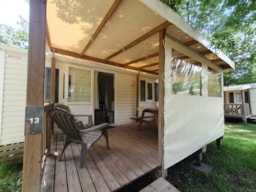Alojamiento - Mobilhome 18 M² (2 Habitaciones) + Terraza Cubierta - Camping Le Lidon