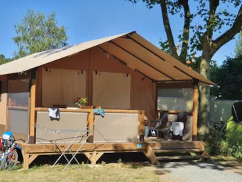 Mietunterkunft - Lodge Victoria 30M² - 2 Zimmer - Camping Couleurs d'Aunis