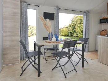 Mietunterkunft - 🌟Prestige-Mobilheim Bahia – Klimaanlage  + Geschirrspüler, Plancha,  Sèche Cheveux, Volets. - Camping Couleurs d'Aunis