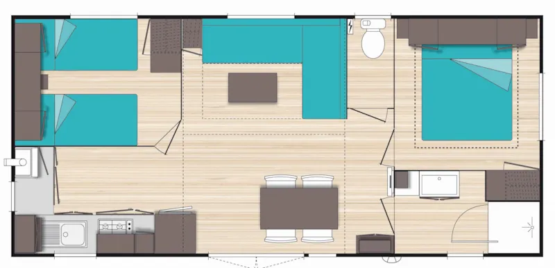 Cottage Accapulco 2 Chambres 1 Salle De Bain **