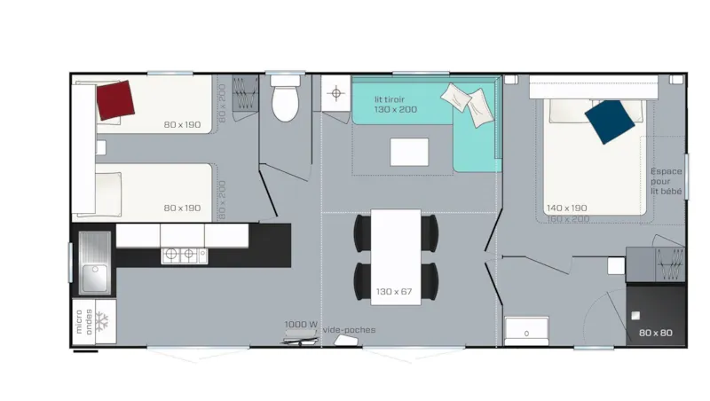 Cottage Brasilia 2 Chambres 1 Salle De Bain ***