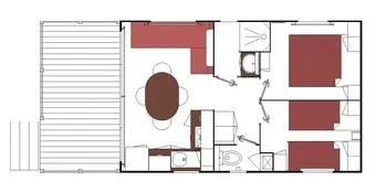 Mobilhome Cap'tain Sparrow 4 Pers 35.2M² 2 Chambres